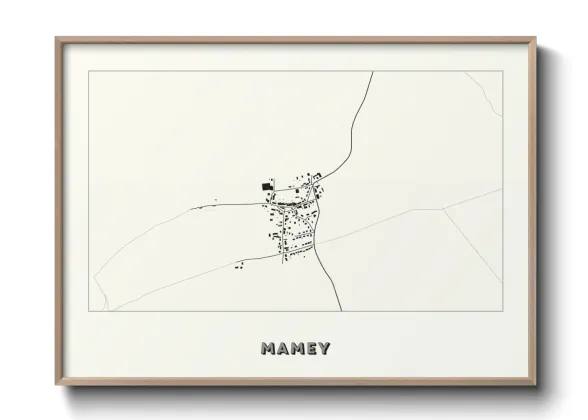 Une affiche de carte sur Mamey