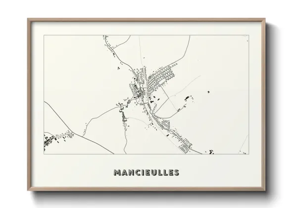 Une affiche de carte sur Mancieulles