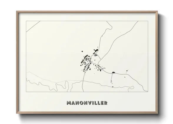 Une affiche de carte sur Manonviller