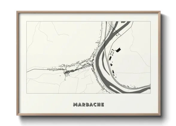 Une affiche de carte sur Marbache
