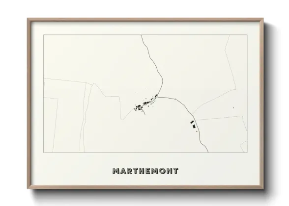 Une affiche de carte sur Marthemont