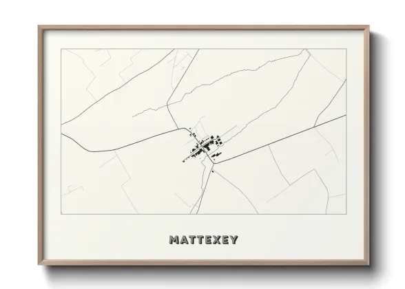 Une affiche de carte sur Mattexey