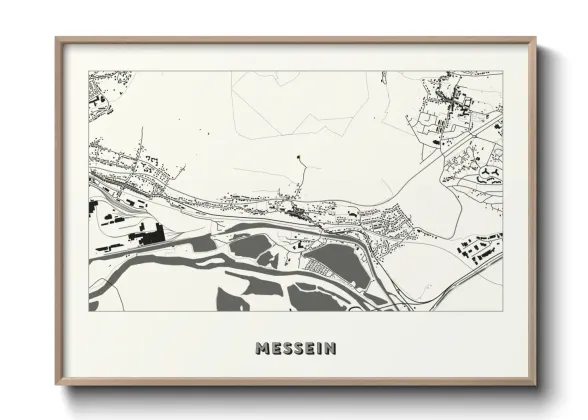 Une affiche de carte sur Messein