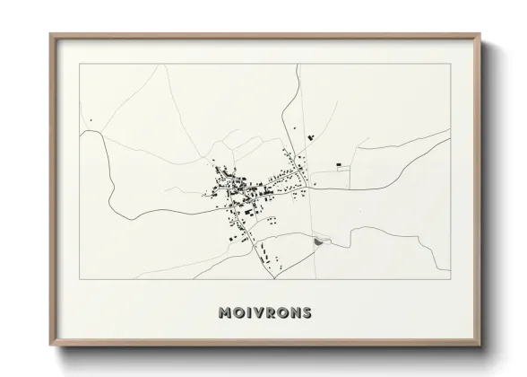 Une affiche de carte sur Moivrons