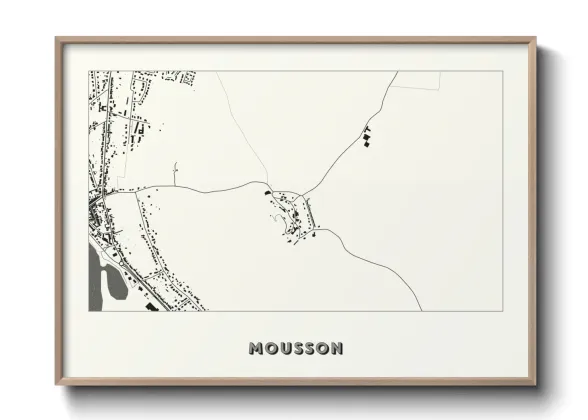 Une affiche de carte sur Mousson
