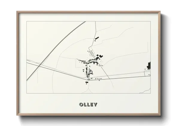 Une affiche de carte sur Olley