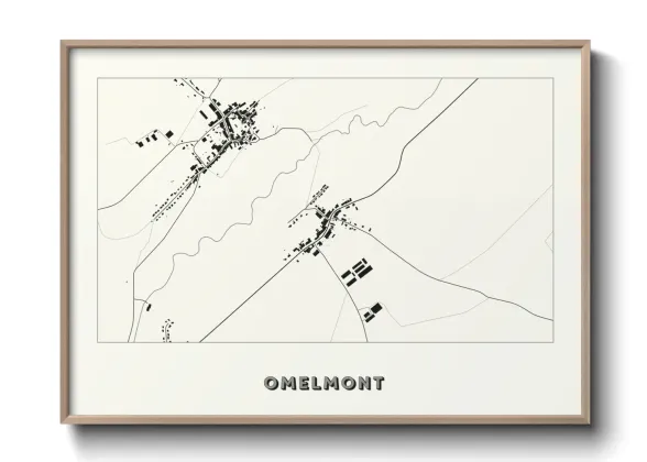 Une affiche de carte sur Omelmont