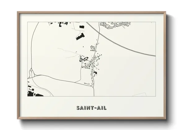 Une affiche de carte sur Saint-Ail