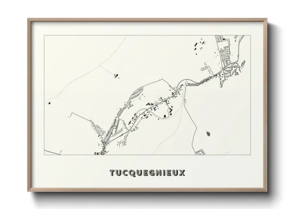 Une affiche de carte sur Tucquegnieux