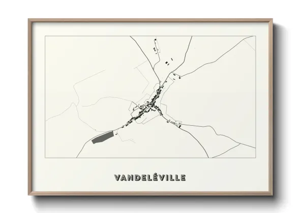Une affiche de carte sur Vandeléville