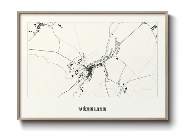 Une affiche de carte sur Vézelise