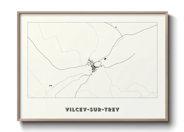 Une affiche de carte sur Vilcey-sur-Trey
