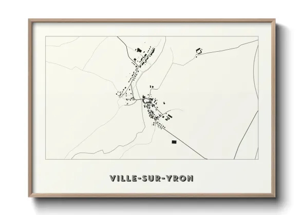 Une affiche de carte sur Ville-sur-Yron