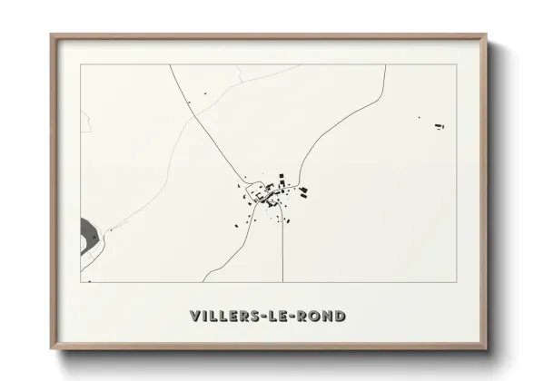 Une affiche de carte sur Villers-le-Rond