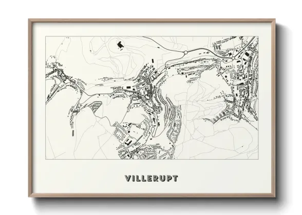 Une affiche de carte sur Villerupt