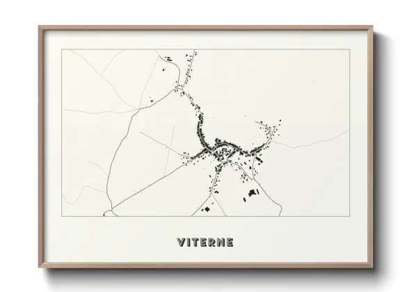 Une affiche de carte sur Viterne