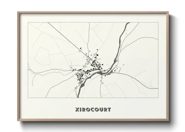 Une affiche de carte sur Xirocourt