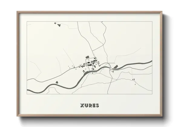 Une affiche de carte sur Xures