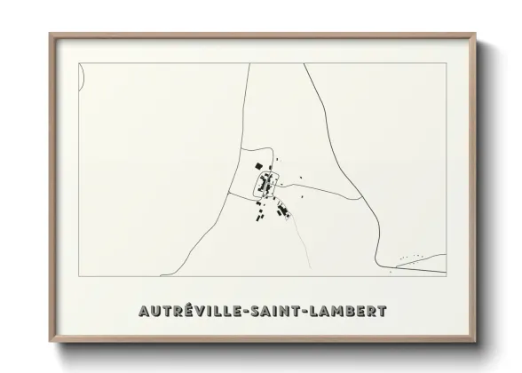 Une affiche de carte sur Autréville-Saint-Lambert