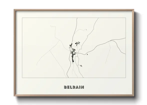 Une affiche de carte sur Belrain