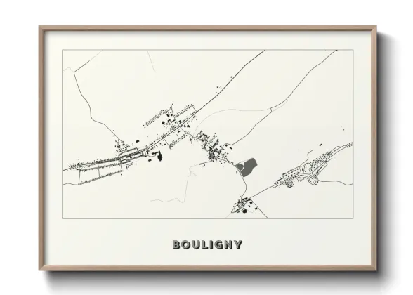 Une affiche de carte sur Bouligny
