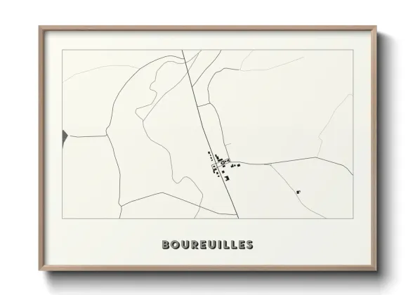 Une affiche de carte sur Boureuilles