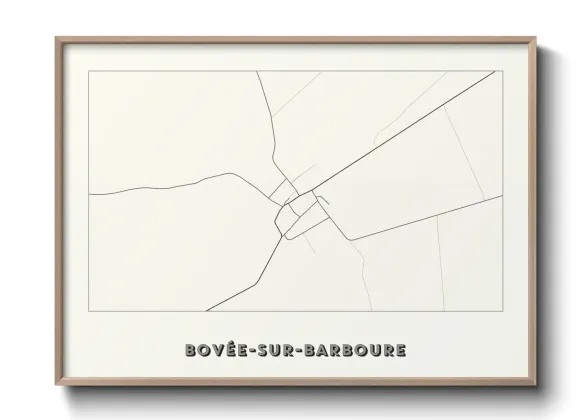 Une affiche de carte sur Bovée-sur-Barboure