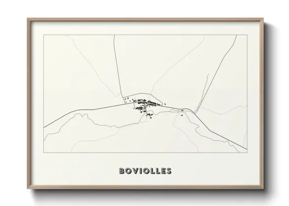 Une affiche de carte sur Boviolles