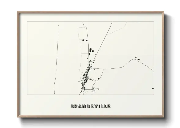 Une affiche de carte sur Brandeville