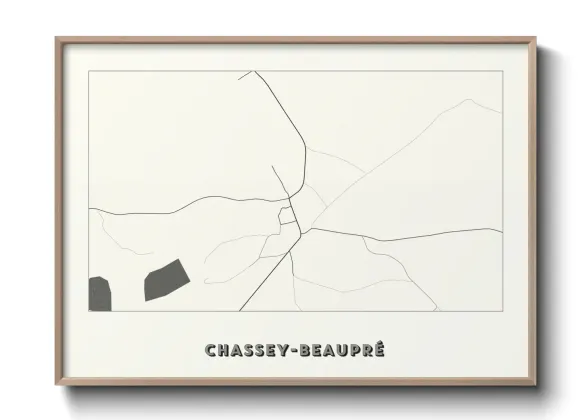 Une affiche de carte sur Chassey-Beaupré