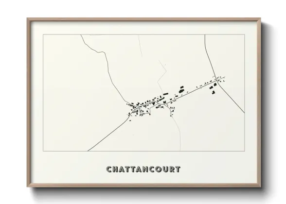 Une affiche de carte sur Chattancourt