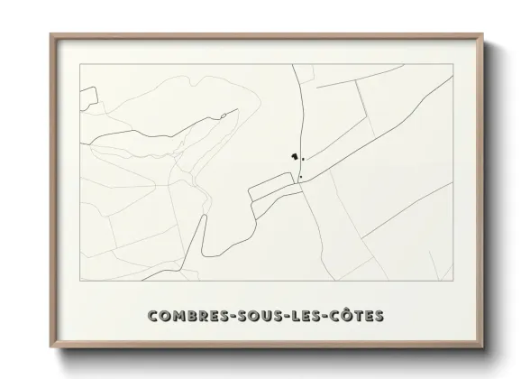 Une affiche de carte sur Combres-sous-les-Côtes