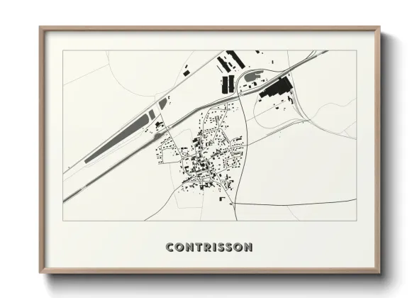 Une affiche de carte sur Contrisson