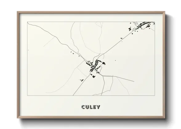 Une affiche de carte sur Culey