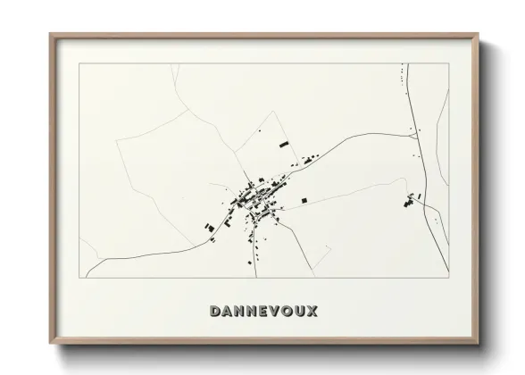 Une affiche de carte sur Dannevoux