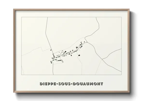 Une affiche de carte sur Dieppe-sous-Douaumont