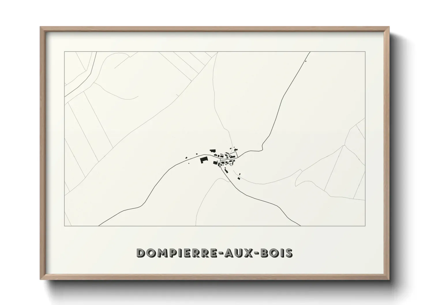 Un poster carteDompierre-aux-Bois