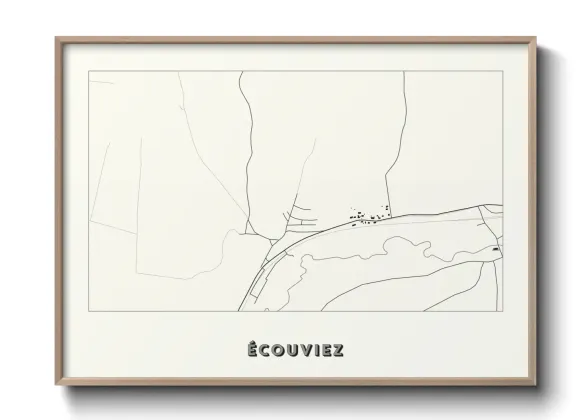 Une affiche de carte sur Écouviez