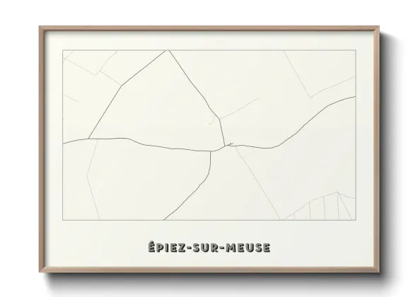 Une affiche de carte sur Épiez-sur-Meuse
