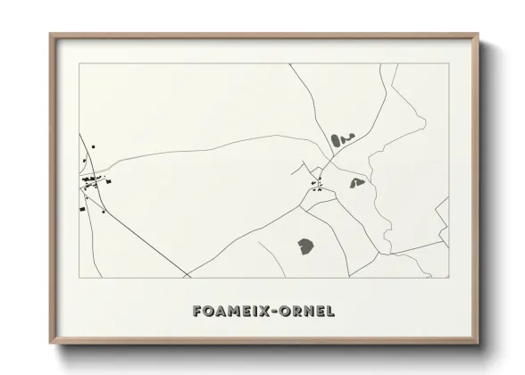 Une affiche de carte sur Foameix-Ornel