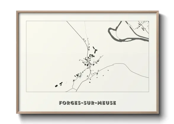 Une affiche de carte sur Forges-sur-Meuse