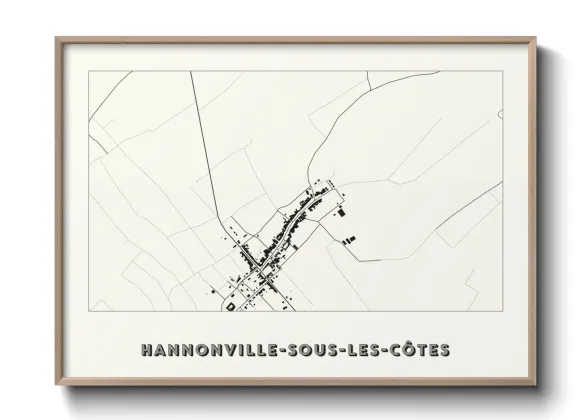 Une affiche de carte sur Hannonville-sous-les-Côtes