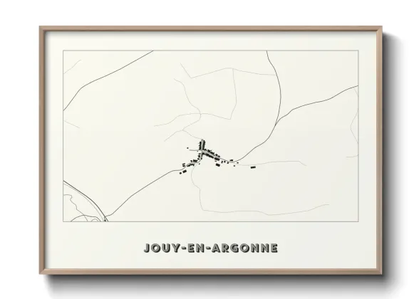 Une affiche de carte sur Jouy-en-Argonne
