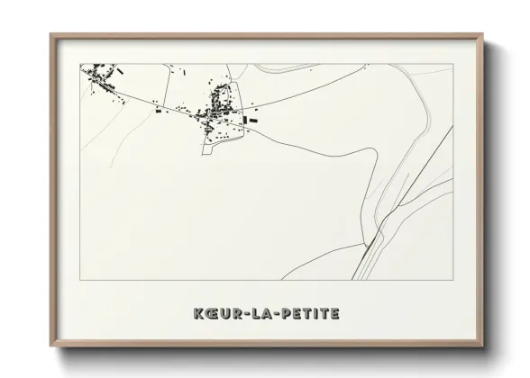 Une affiche de carte sur Kœur-la-Petite