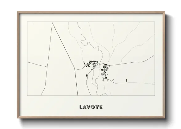 Une affiche de carte sur Lavoye