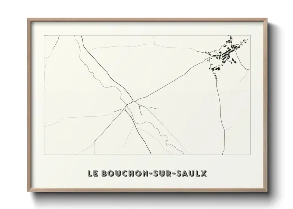 Une affiche de carte sur Le Bouchon-sur-Saulx