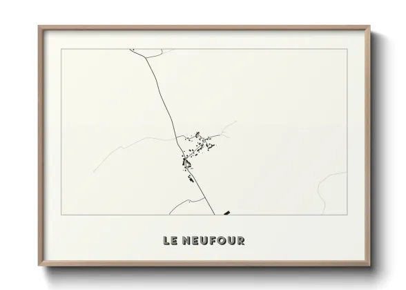Une affiche de carte sur Le Neufour