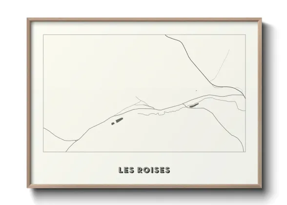 Une affiche de carte sur Les Roises