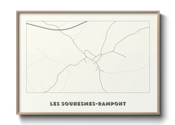 Une affiche de carte sur Les Souhesmes-Rampont