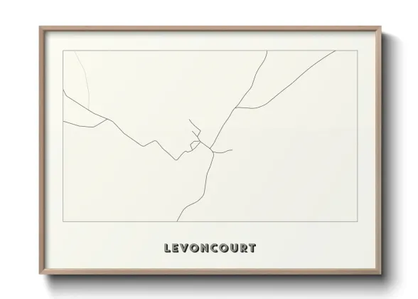 Une affiche de carte sur Levoncourt